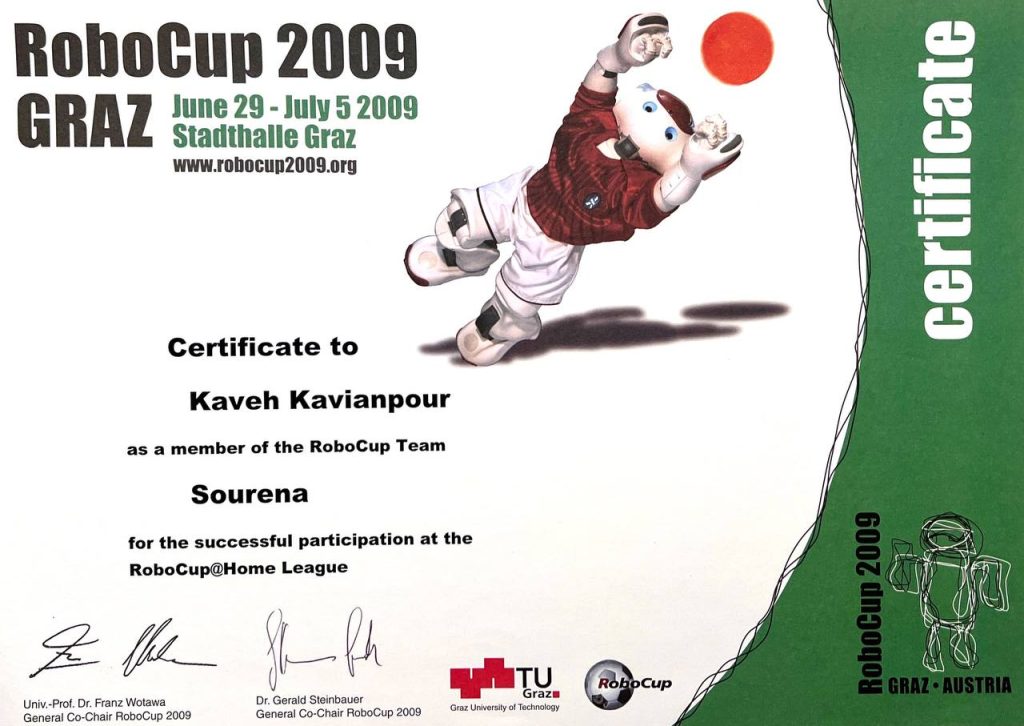 RoboCup Certificates